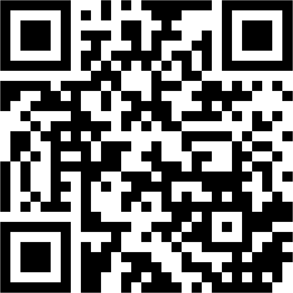 Lehrlingsportal.at Schwarzer und weißer QR-Code mit verschlüsselten Informationen, der auf einem einfachen weißen Hintergrund angezeigt wird.