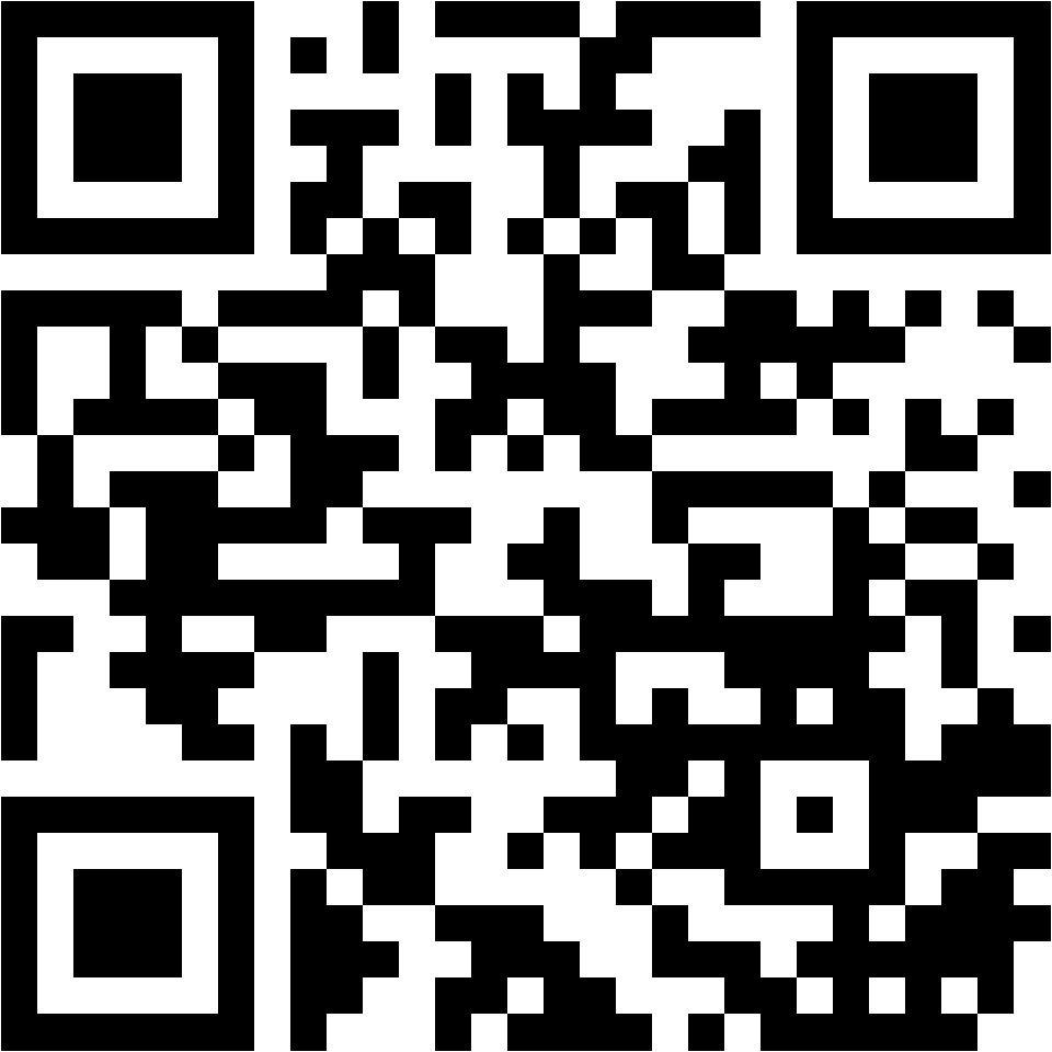 Lehrlingsportal.at Ein schwarzer und weißer QR-Code auf weißem Hintergrund.