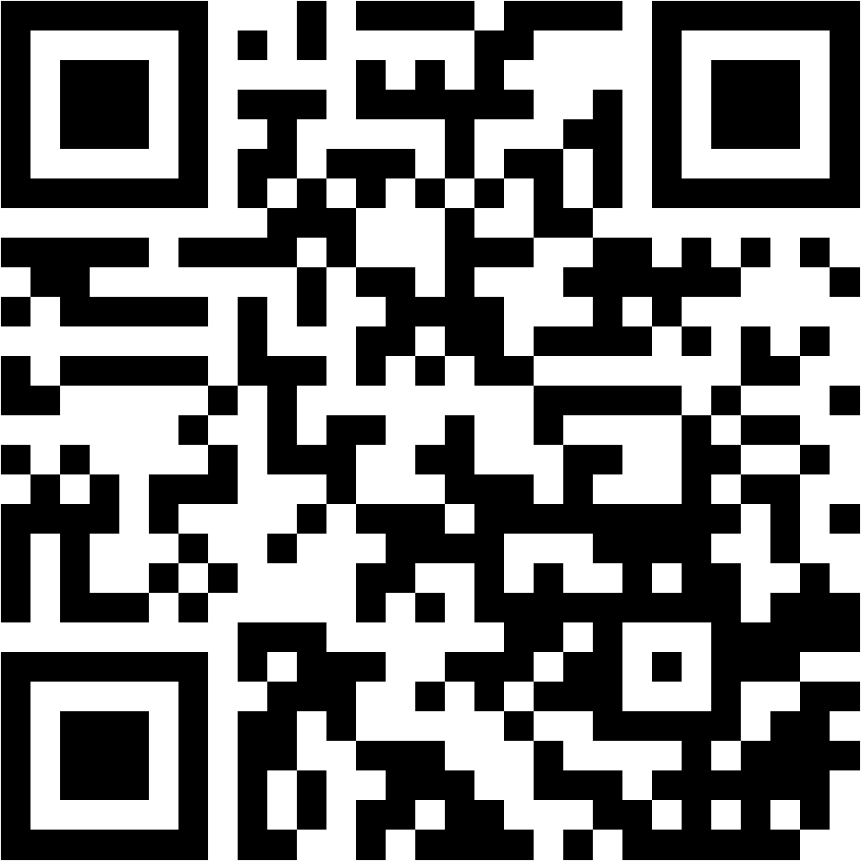 Lehrlingsportal.at Schwarzer und weißer QR-Code mit einem quadratischen Muster, der mit einem mobilen Gerät gescannt werden kann, um auf verschlüsselte digitale Informationen oder eine Website zuzugreifen.