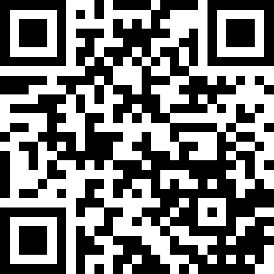Lehrlingsportal.at Ein schwarzer und weißer QR-Code auf weißem Hintergrund.