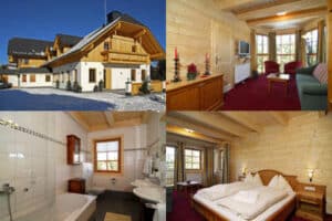 Bildercollage diverse Ansichten des Hotels