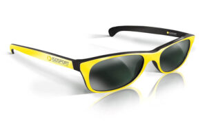 Isosport Sonnenbrille in geld und schwarz