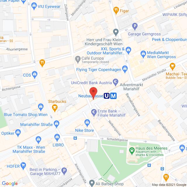 Anfahrtsmappe von Lehrbetrieb A1 Telekom Austria AG nach A1 Telekom Austria AG – Mariahilfer Straße 60, 1070 Wien – Anfahrtsmappe