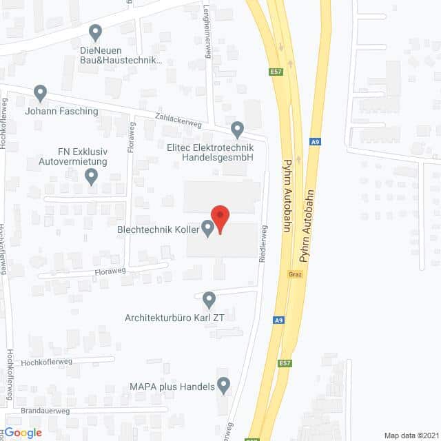 Anfahrtsmappe von Lehrbetrieb Blechtechnik Koller KG nach Blechtechnik Koller KG – Anfahrtsmappe