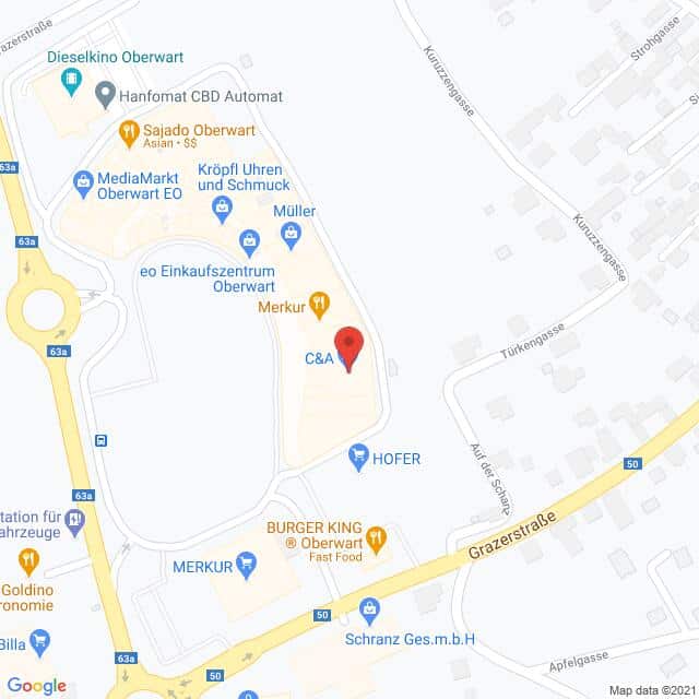 Anfahrtsmappe von Lehrbetrieb C&A Mode nach C&A Mode – Europastraße 1, 7400 Oberwart – Anfahrtsmappe