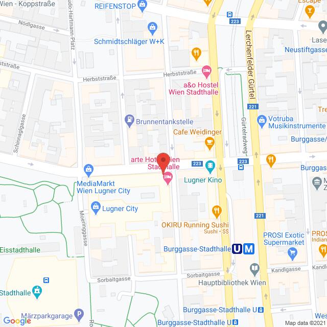 Anfahrtsmappe von Lehrbetrieb C&A Mode nach C&A Mode – Gablenzgasse 5, 1150 Wien – Anfahrtsmappe