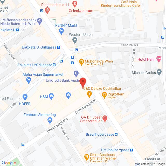 Anfahrtsmappe von Lehrbetrieb C&A Mode nach C&A Mode – Simmeringer Hauptstraße 100, 1110 Wien – Anfahrtsmappe