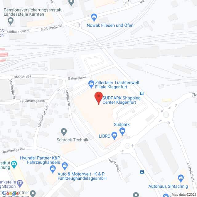 Anfahrtsmappe von Lehrbetrieb C&A Mode nach C&A Mode – Südpark 1, 9020 Klagenfurt am Wörthersee – Anfahrtsmappe