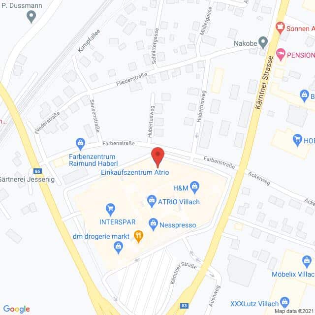 Anfahrtsmappe von Lehrbetrieb Eduscho (Austria) GmbH nach Eduscho (Austria) GmbH – Kärntner Straße 34, 9500 Villach – Anfahrtsmappe