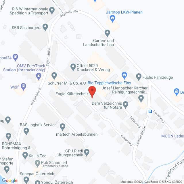 Anfahrtsmappe von Lehrbetrieb ENGIE Austria GmbH nach Engie Wals – Bayernstraße 31, 5071 Siezenheim – Anfahrtsmappe