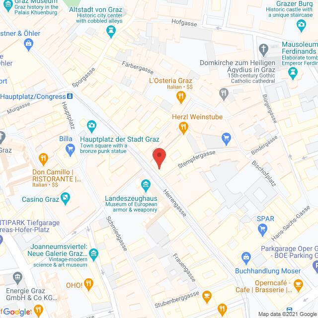 Anfahrtsmappe von Lehrbetrieb Fielmann GmbH nach Fielmann GmbH – Herrengasse 9, 8010 Graz – Anfahrtsmappe