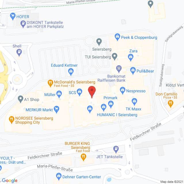 Anfahrtsmappe von Lehrbetrieb Fielmann GmbH nach Fielmann GmbH – Shopping City Seiersberg 5, 8055 Seiersberg – Anfahrtsmappe