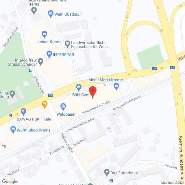 Anfahrtsmappe von Lehrbetrieb Fielmann GmbH nach Fielmann GmbH – Wiener Straße 96, 3500 Krems an der Donau – Anfahrtsmappe