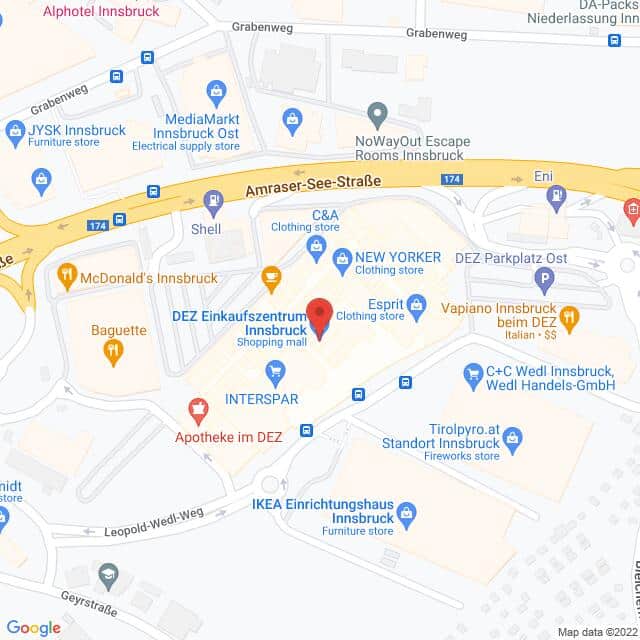 H&m Innsbruck – Amraser See Straße 56a, 6020 Innsbruck Anfahrtsmappe