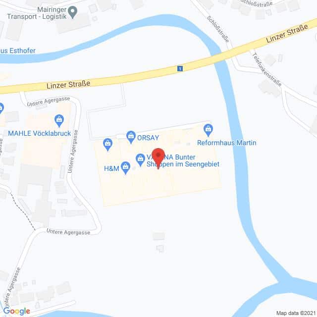 Anfahrtsmappe von Lehrbetrieb H&M HENNES & MAURITZ GesmbH nach H&M – Linzer Straße 50, 4840 Vöcklabruck – Anfahrtsmappe