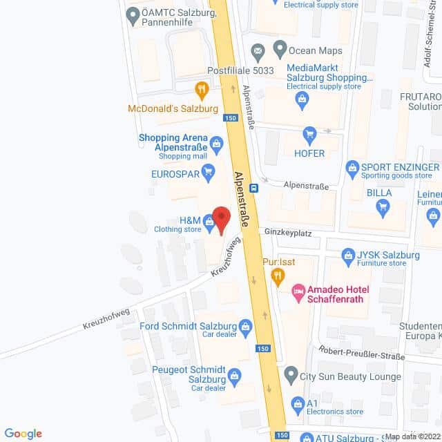 H&m Salzburg2 – Alpenstraße 120, 5020 Salzburg Anfahrtsmappe