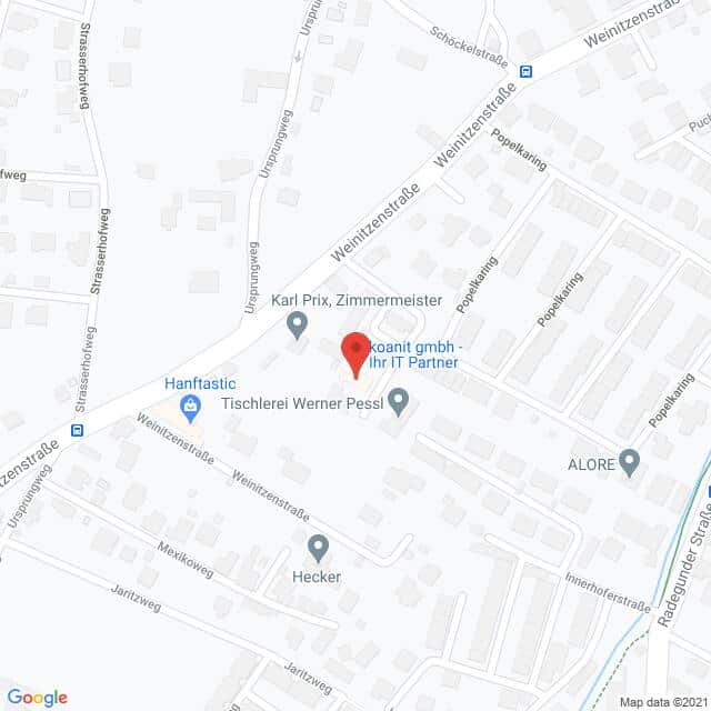 Anfahrtsmappe von Lehrbetrieb koanit gmbh nach koanit gmbh – Anfahrtsmappe