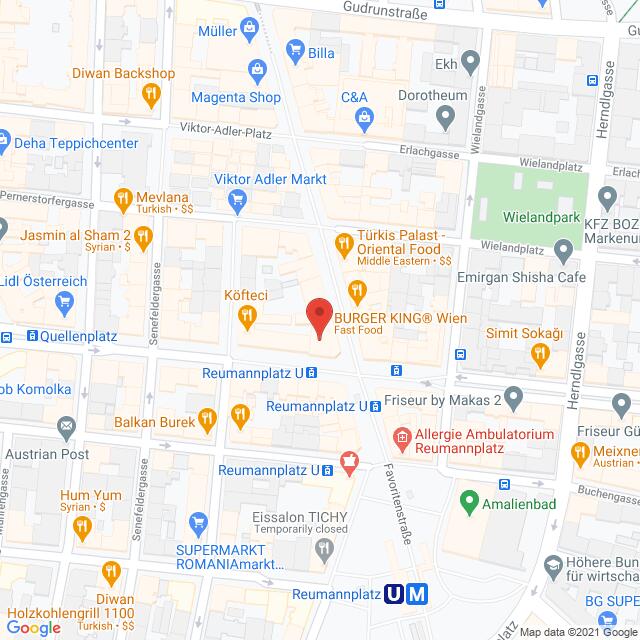 Anfahrtsmappe von Lehrbetrieb LIBRO Handelsgesellschaft mbH nach LIBRO Handelsgesellschaft mbH – Favoritenstraße 128, 1100 Wien – Anfahrtsmappe