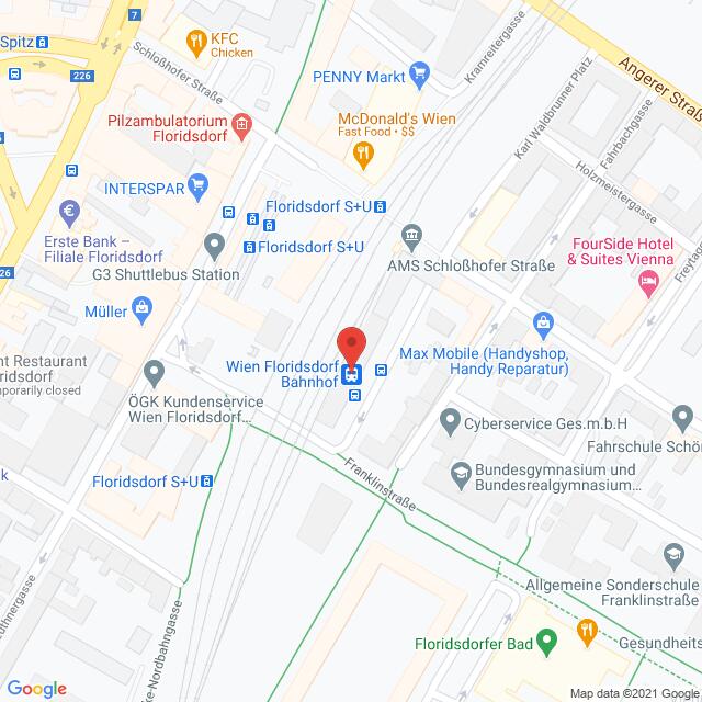 Anfahrtsmappe von Lehrbetrieb LIBRO Handelsgesellschaft mbH nach LIBRO Handelsgesellschaft mbH – Franz-Jonas-Platz, 1210 Wien – Anfahrtsmappe