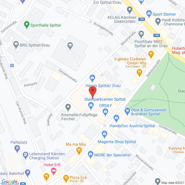 Anfahrtsmappe von Lehrbetrieb LIBRO Handelsgesellschaft mbH nach Libro Spittal – Auenweg 4 / Bahnhofstraße 16, 9800 Spittal an der Drau – Anfahrtsmappe