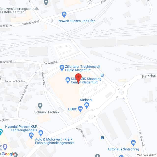 Anfahrtsmappe von Lehrbetrieb Magenta Telekom nach Magenta EKZ Südpark – Suedpark 1, 9020 Klagenfurt am Wörthersee – Anfahrtsmappe