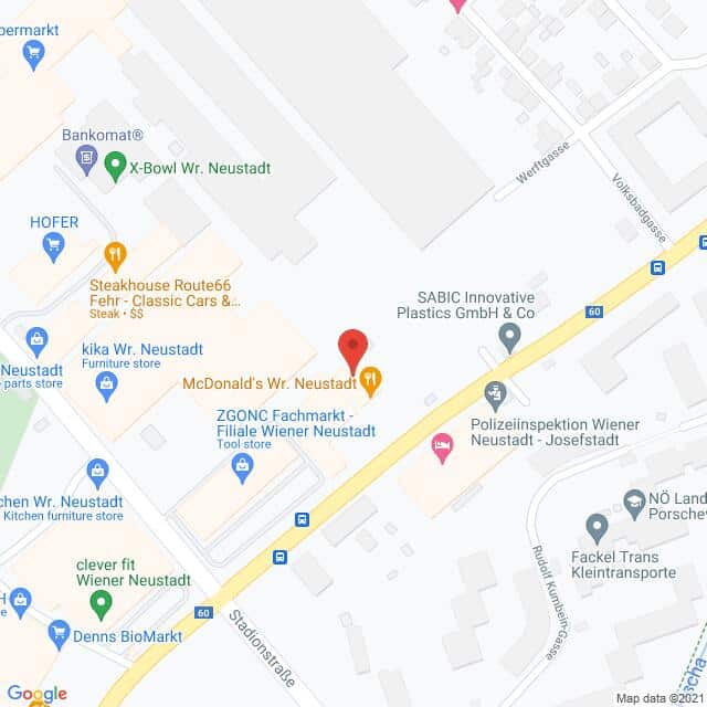 Mcdonalds´s – Pottendorferstraße 45, 2700 Wiener Neustadt Anfahrtsmappe