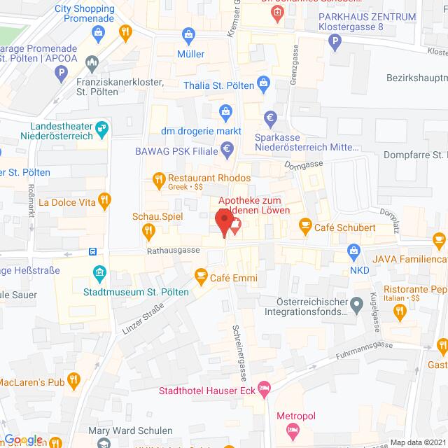 Anfahrtsmappe von Lehrbetrieb McSHARK nach McSHARK – Kremser Gasse 1, 3100 Sankt Pölten – Anfahrtsmappe