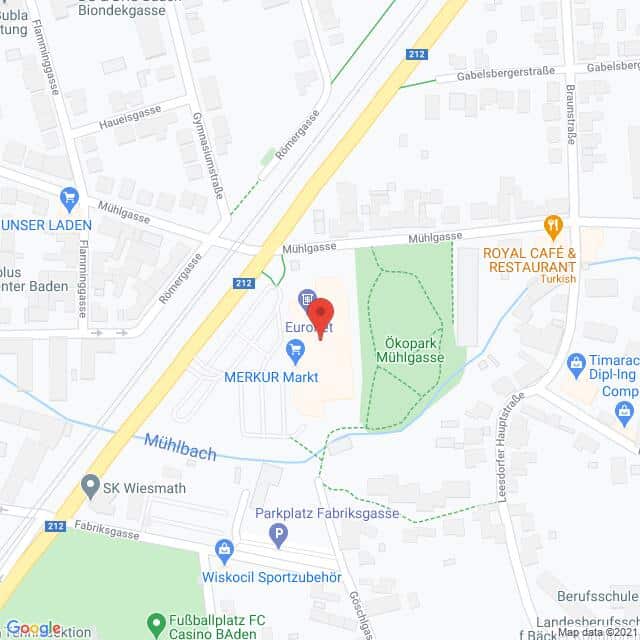 Anfahrtsmappe von Lehrbetrieb MERKUR nach MERKUR – Mühlgasse 48, 2500 Baden – Anfahrtsmappe