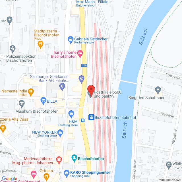 Österreichische Post, Bahnhofgasse 18, 5500 Bischofshofen Anfahrtsmappe