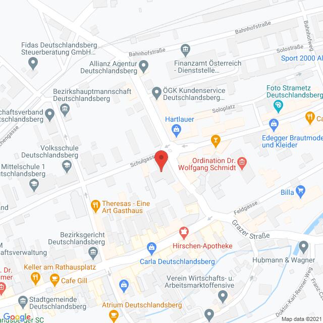 Anfahrtsmappe von Lehrbetrieb Österreichische Post nach Österreichische Post – Fabrikstraße 5, 8530 Deutschlandsberg – Anfahrtsmappe