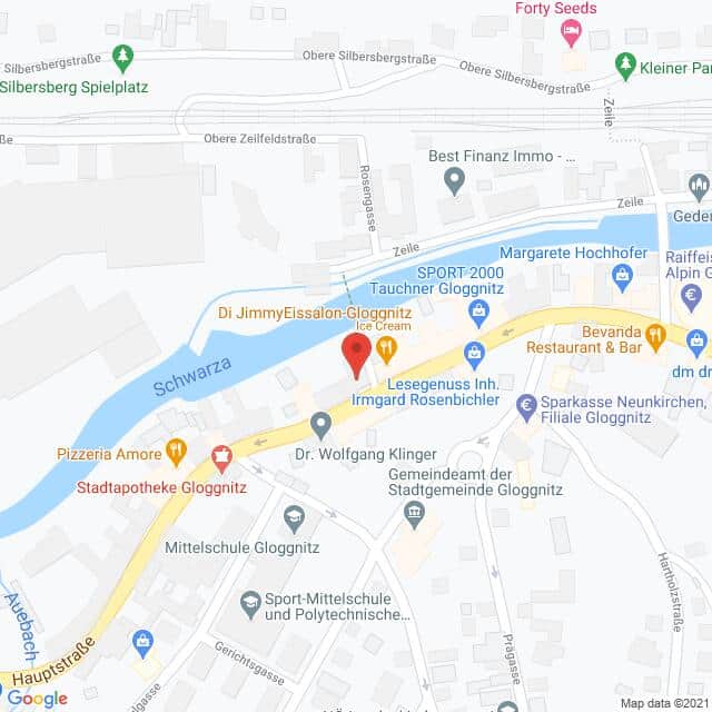 Anfahrtsmappe von Lehrbetrieb Österreichische Post nach Österreichische Post – Hauptstraße 32, 2640 Gloggnitz – Anfahrtsmappe