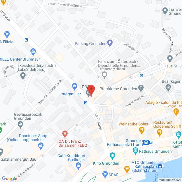 Anfahrtsmappe von Lehrbetrieb Österreichische Post nach Österreichische Post – Johann-Evangelist-Habert-Straße 1, 4810 Gmunden – Anfahrtsmappe