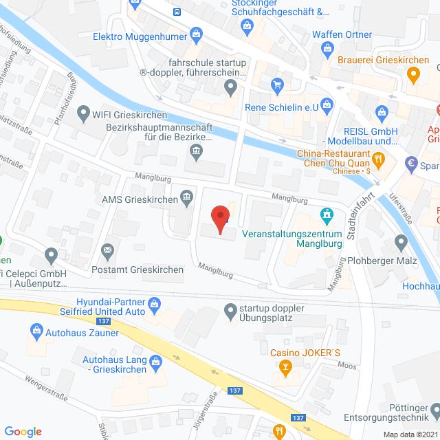 Anfahrtsmappe von Lehrbetrieb Österreichische Post nach Österreichische Post – Manglburg 21, 4710 Grieskirchen – Anfahrtsmappe