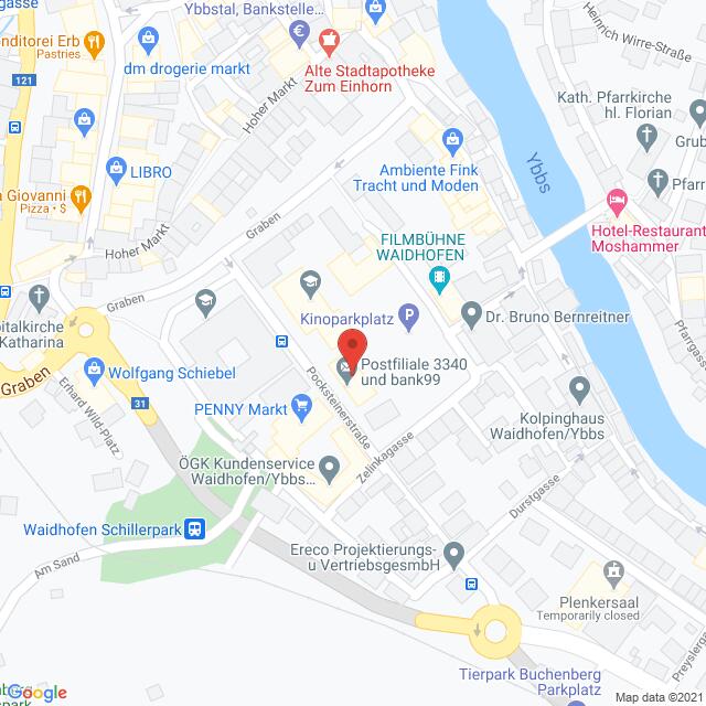 Anfahrtsmappe von Lehrbetrieb Österreichische Post nach Österreichische Post – Pocksteinerstraße 5a, 3340 Waidhofen an der Ybbs – Anfahrtsmappe