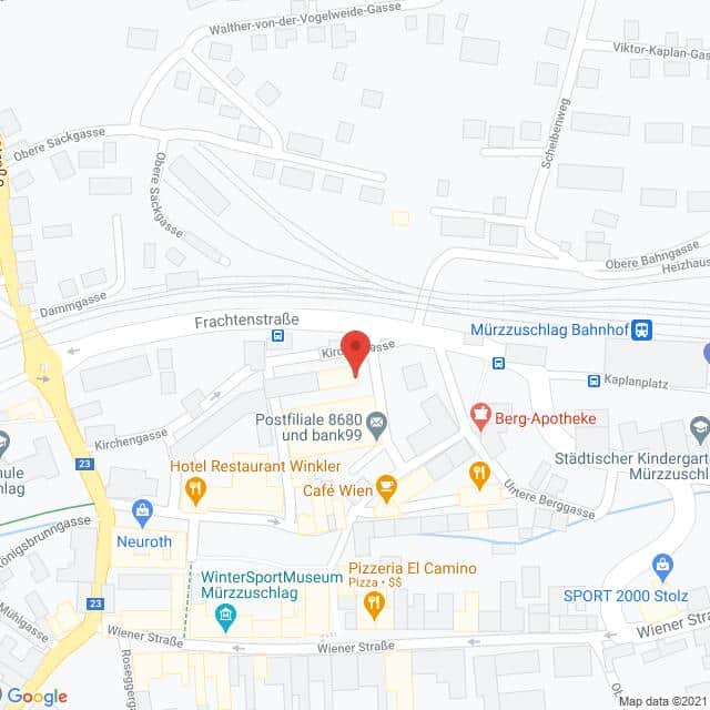 Anfahrtsmappe von Lehrbetrieb Österreichische Post nach Österreichische Post – Toni-Schruf-Gasse 9, 8680 Mürzzuschlag – Anfahrtsmappe
