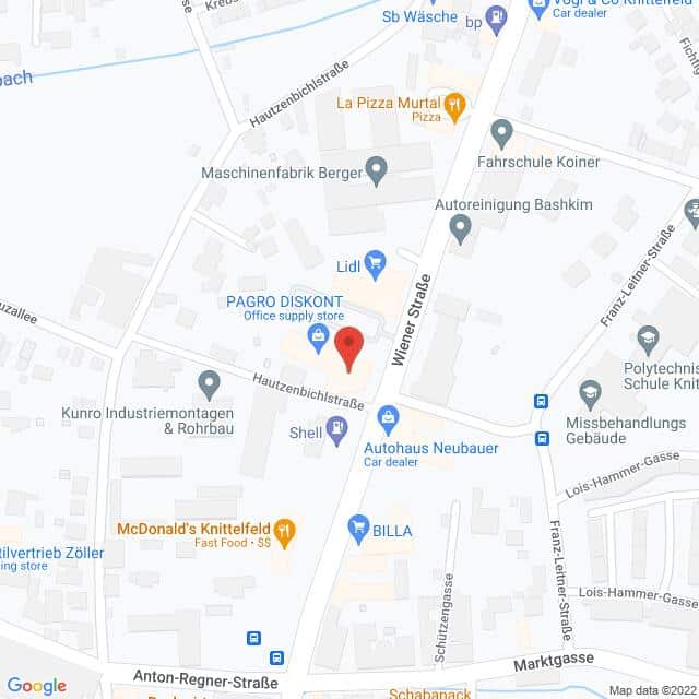 Pagro 8720 – 8720 Knittelfeld, Wienerstraße 23 Anfahrtsmappe