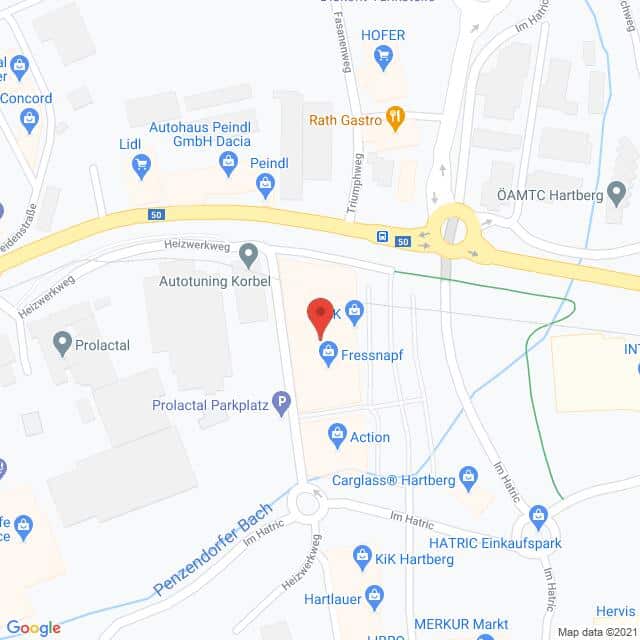 Anfahrtsmappe von Lehrbetrieb PAGRO nach PAGRO – Im Hatric 10, 8230 Hartberg – Anfahrtsmappe