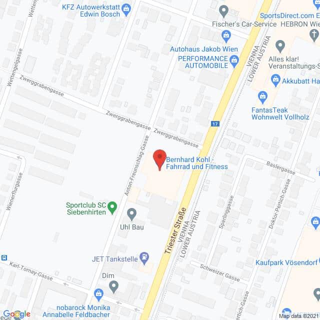 Anfahrtsmappe von Lehrbetrieb PAGRO nach PAGRO – Triester Straße 282-284, 1230 Wien – Anfahrtsmappe