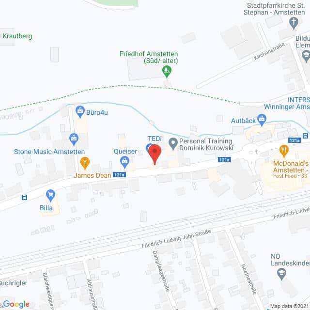 Anfahrtsmappe von Lehrbetrieb PAGRO nach PAGRO – Waidhofner Straße 42a, 3300 Amstetten – Anfahrtsmappe