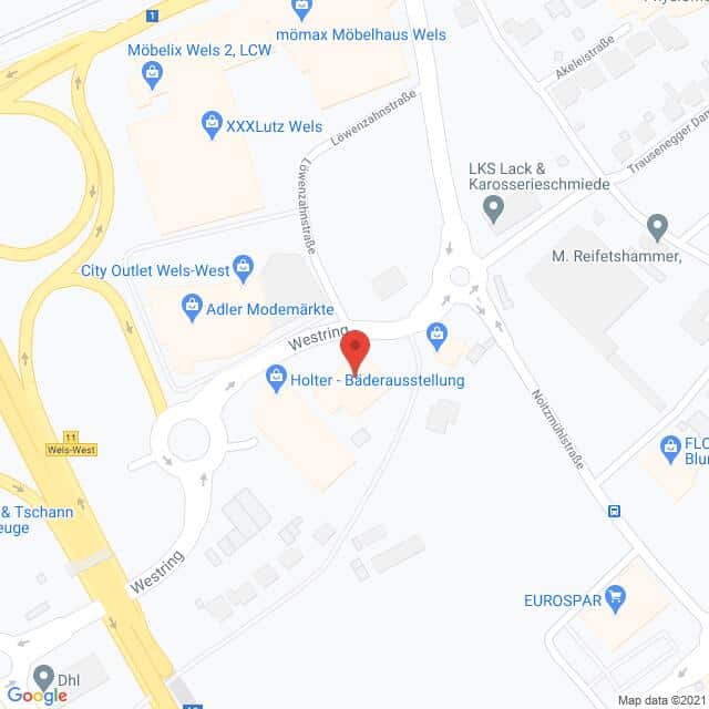 Anfahrtsmappe von Lehrbetrieb Profi Reifen- und Autoservice Gesellschaft m.b.H. nach Profi Reifen- und Autoservice Gesellschaft m.b.H. – Westring 3, 4600 Wels – Anfahrtsmappe