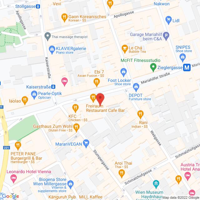 Sehen!wutscher 1060 – Mariahilfer Straße 115, 1060 Wien Anfahrtsmappe