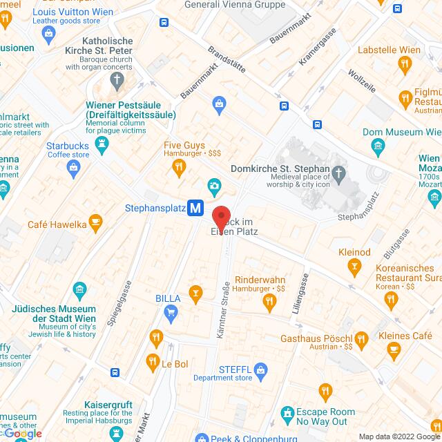 Sehen!wutscher Kärntner Straße – Kärntner Straße 2, 1010 Wien Anfahrtsmappe