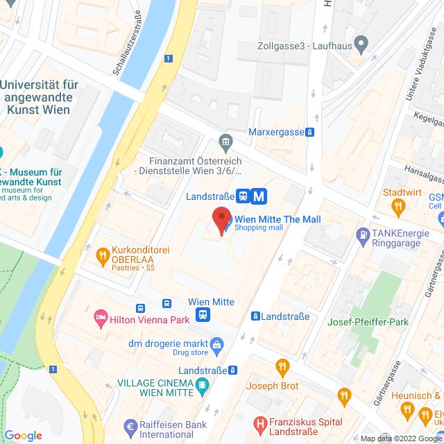Sehen!wutscher Wien Mitte – Landstraßer Hauptstraße 1b/top 110 A, 1030 Wien Anfahrtsmappe