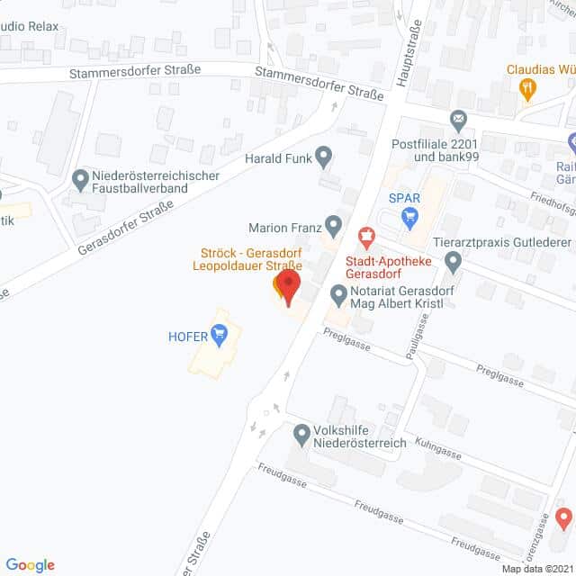 Anfahrtsmappe von Lehrbetrieb Ströck nach Ströck – Leopoldauer Straße 18, 2201 Gerasdorf bei Wien – Anfahrtsmappe