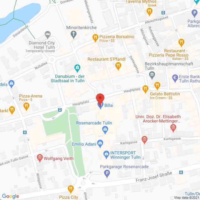 Anfahrtsmappe von Lehrbetrieb Eduscho (Austria) GmbH nach Tchibo – Hauptplatz 14, 3430 Tulln an der Donau – Anfahrtsmappe