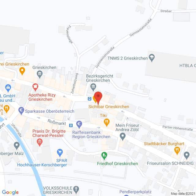 Anfahrtsmappe von Lehrbetrieb Thalia Buch & Medien GmbH nach Thalia Buch & Medien GmbH – Stadtplatz 42, 4710 Grieskirchen – Anfahrtsmappe
