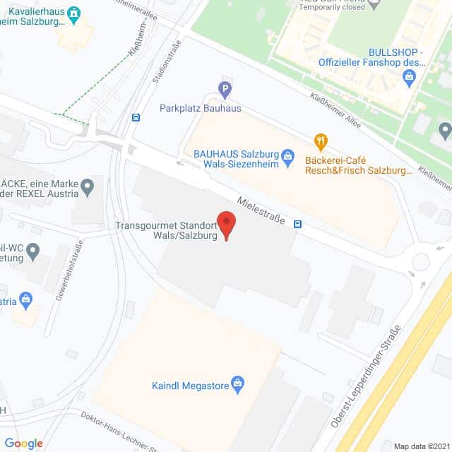 Anfahrtsmappe von Lehrbetrieb Transgourmet Österreich GmbH nach Transgourmet Österreich GmbH – Gewerbehofstraße 5, 5071 Siezenheim – Anfahrtsmappe