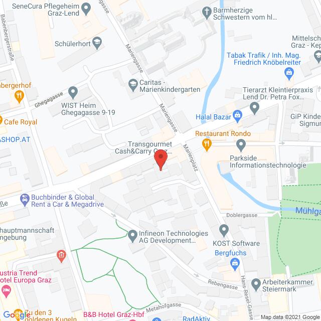 Anfahrtsmappe von Lehrbetrieb Transgourmet Österreich GmbH nach Transgourmet Österreich GmbH – Hans-Resel-Gasse 27a, 8020 Graz – Anfahrtsmappe