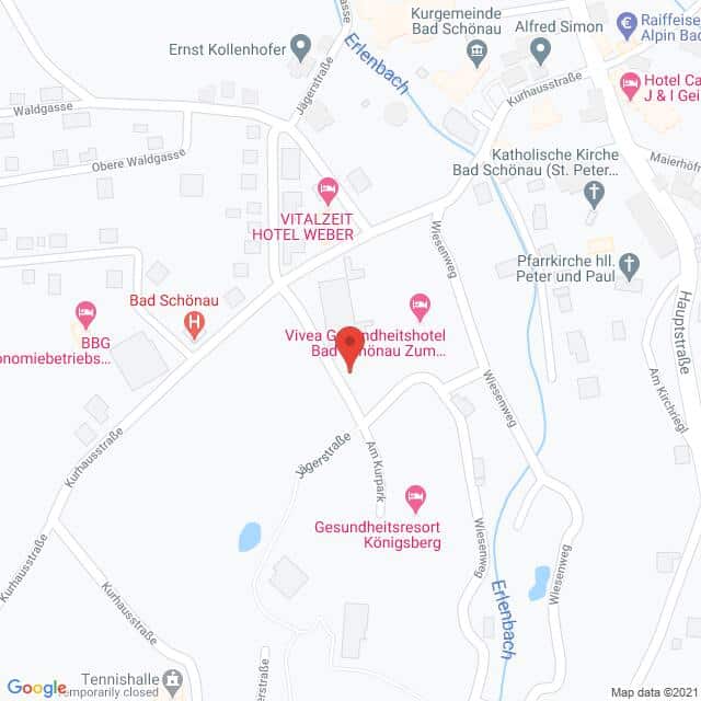 Anfahrtsmappe von Lehrbetrieb Vivea Gesundheitshotels nach Vivea Gesundheitshotels – Kurhausstraße 11, 2853 Bad Schönau – Anfahrtsmappe