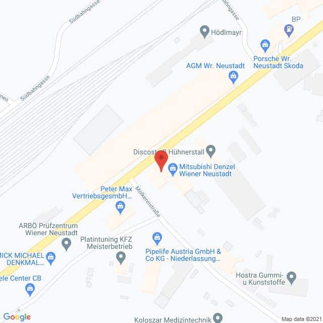 Anfahrtsmappe von Lehrbetrieb Wolfgang Denzel AG nach Wolfgang Denzel AG – Neunkirchner Straße 129, 2700 Wiener Neustadt – Anfahrtsmappe
